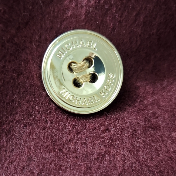 Michael Kors Peacoat Wool Blend Double Breasted Coat - Picture 9 of 13